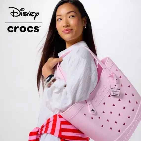 New Mickey Mouse Icon Pink Crocs Collection on Disney Store
